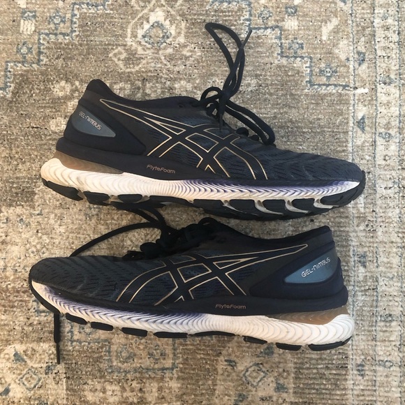 ASICS gel-nimbus 22 grey floss/pea coat women’s running shoes - Picture 8 of 9